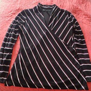 White House Black market long sleeve striped top